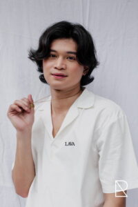 Portrait photograph of Filipino actor Adrian Lindayag