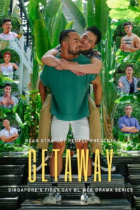 Vertical poster for the 2022 Singaporean boys' love web series Getaway