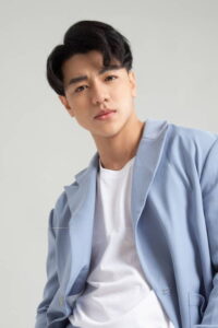 Portrait photograph of Vietnamese actor Huy Du