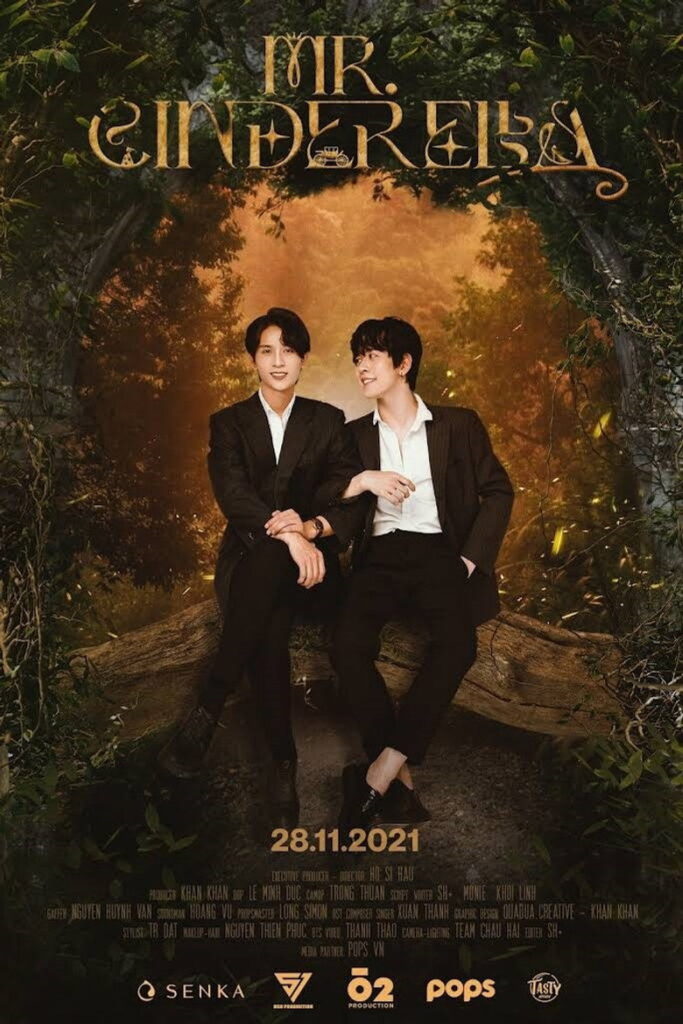Vertical poster for the 2021 Vietnamese boys' love web series Mr. Cinderella (Chang Lo Lem)