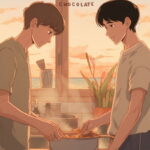 Vertical poster for the 2023 Singaporean boys' love short film Pure Vanilla: Recipe for Romance