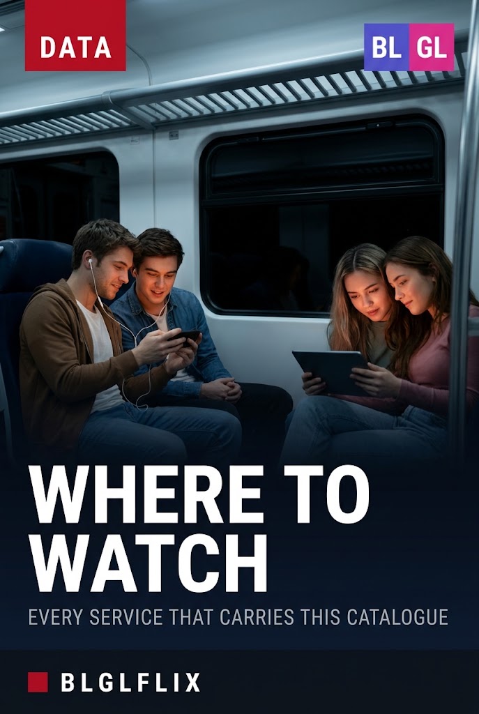 Two couples watching screens on a late night train, cover image for an article mapping every streaming service that carries BL and GL