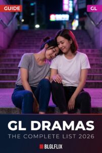 Two women sitting close on purple lit city steps at night, one resting her head on the other shoulder